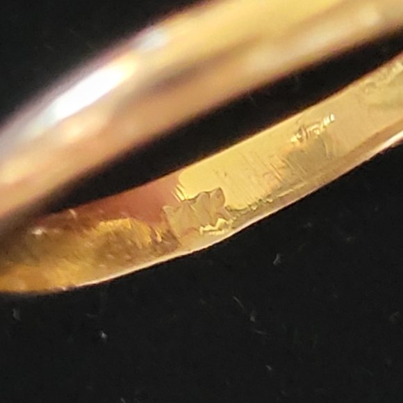 Sapphire with Pearl Princess Harem 14k Gold Ring - Picture 8 of 8